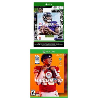 20 Pcs – Microsoft Video Games – New – Madden NFL 21 (Xbox One), Madden NFL 20 (XB1)