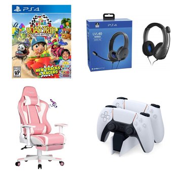 Pallet – 20 Pcs – Sony, Chairs, Batteries & Chargers, Audio Headsets – Customer Returns – U & I ENTERTAINMENT, GTRACING, PDP, Ubisoft