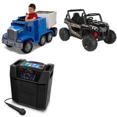 Pallet - 3 Pcs - Vehicles, Portable Speakers - Customer Returns - Kid Trax, Dynacraft, Ion