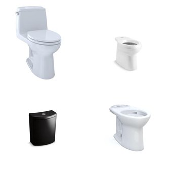 Pallet – 10 Pcs – Hardware, Kitchen & Bath Fixtures, Bath – Customer Returns – Toto, TOTO USA, Kohler