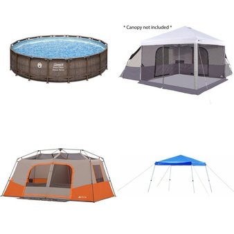 Pallet – 7 Pcs – Camping & Hiking, Pools & Water Fun – Customer Returns – Ozark Trail, Coleman