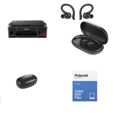 Pallet - 61 Pcs - In Ear Headphones, All-In-One, Accessories, Powered - Customer Returns - onn., Canon, Polaroid, Onn