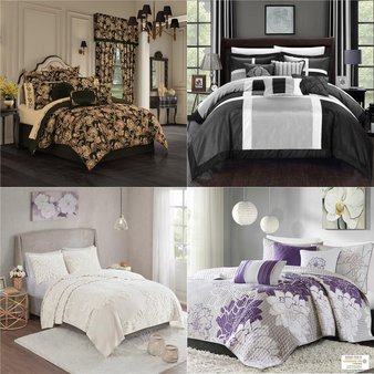 Pallet – 17 Pcs – Comforters and Duvets – Mixed Conditions – Private Label Home Goods, Chic Home, QUEEN STREET, Home Essence