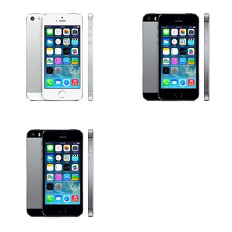 10 Pcs – Apple iPhone 5S – Refurbished (GRADE C – Unlocked) – Models: ME372LL/A, ME305LL/A, ME341LL/A – Smartphones
