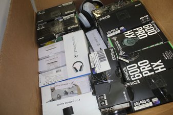 1 Parcel Box – 33 Pcs – Audio Headsets – OPEN BOX UNTESTED RETURNS – Walmart