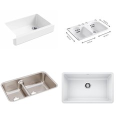 Pallet – 13 Pcs – Kitchen & Bath Fixtures, Hardware – Customer Returns – Blanco, ELKAY, Kohler, Toto
