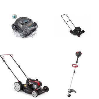 Pallet – 11 Pcs – Trimmers & Edgers, Mowers, Vacuums, Patio & Outdoor Lighting / Decor – Customer Returns – Hyper Tough, AIPER, Sunrise Umbrella, Keter