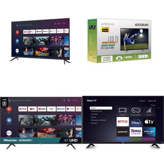 20 Pcs – LED/LCD TVs – Refurbished (GRADE A, GRADE B) – RCA, HISENSE, PROSCAN, Philips