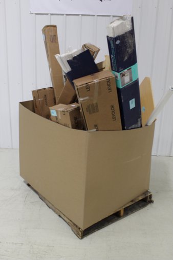 Pallet – 88 Pc(s) – Hand Tools, Curtains & Window Coverings – New Damaged Box (Scratch & Dent) – Kobalt, Levolor, Stanley, Project Source