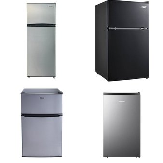 Pallet – 6 Pcs – Bar Refrigerators & Water Coolers, Refrigerators, Freezers – Customer Returns – Galanz, HISENSE, Frigidaire, Arctic King