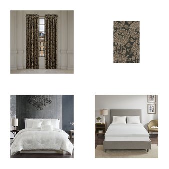 6 Pallets – 1310 Pcs – Curtains & Window Coverings, Decor, Bath, Sheets, Pillowcases & Bed Skirts – Like New or New Customer Returns – JC Penney