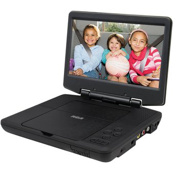 12 Pcs – RCA DRC98090 9″ Portable DVD Player-Black – Tested Not Working