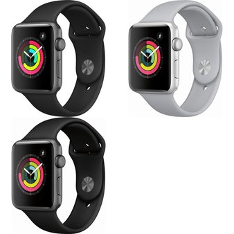 5 Pcs – Apple Watch – Series 3 – 42MM – GPS – Refurbished (GRADE D) – Models: MQL12LL/A, MTF32LL/A, MQL02LL/A
