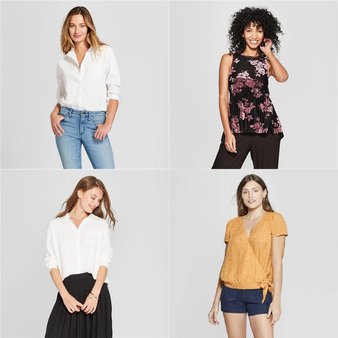 60 Pcs – Shirts & Blouses – New – Retail Ready – Universal Thread, A New Day, Ava & Viv, Knox Rose