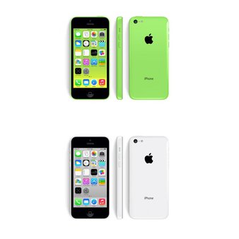 13 Pcs – Apple iPhone 5C – Refurbished (GRADE A, GRADE B, GRADE C, Locked) – Models: MGFK2LL/A, A1456W32