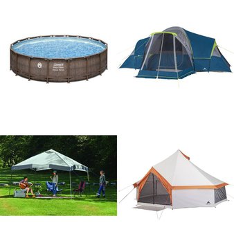 Pallet – 11 Pcs – Camping & Hiking, Patio, Pools & Water Fun – Customer Returns – Ozark Trail, Coleman