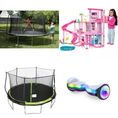 Pallet - 9 Pcs - Trampolines, Powered, Vehicles, Trains & RC, Cycling & Bicycles - Customer Returns - New Bright, Allen Sports, JumpKing, Barbie