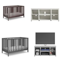 CLEARANCE! Pallet - 10 Pcs - TV Stands, Wall Mounts & Entertainment Centers, Baby - Overstock - Mainstays