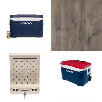 CLEARANCE! 2 Pallets – 45 Pcs – Hardware, Camping & Hiking, Kitchen & Bath Fixtures, Unsorted – Customer Returns – Select Surfaces, Igloo, Energy Technology Labs, Hydraflow