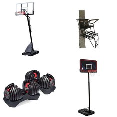 Pallet - 5 Pcs - Outdoor Sports, Exercise & Fitness - Customer Returns - NBA, Spalding, Muddy, Bowflex
