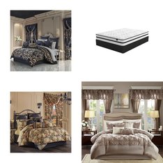 6 Pallets - 169 Pcs - Curtains & Window Coverings, Bedding Sets, Sheets, Pillowcases & Bed Skirts, Bedroom - Mixed Conditions - Madison Park, Fieldcrest, Eclipse, Asstd National Brand
