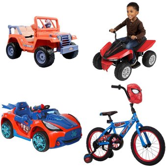 Pallet – 9 Pcs – Vehicles, Cycling & Bicycles – Overstock – Spider-Man, Realtree