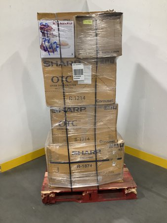1 Pallets – 10 Pcs – Microwaves, Toasters & Ovens – Untested Customer Returns – Major Retailer