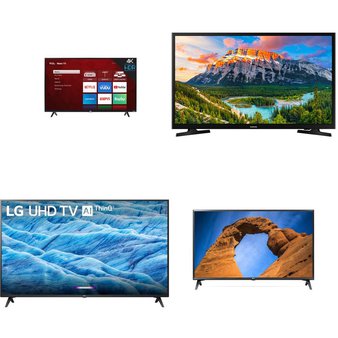 5 Pcs – LED/LCD TVs (42″ – 43″) – Refurbished (GRADE A, GRADE B) – TCL, LG, Samsung