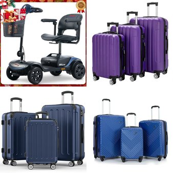 Pallet – 6 Pcs – Luggage, Heaters, Canes, Walkers, Wheelchairs & Mobility – Customer Returns – Travelhouse, Sunbee, Zimtown, Costway