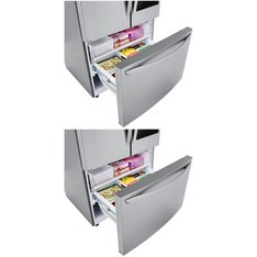 2 Pcs - Refrigerators - Open Box Like New - LG, GE