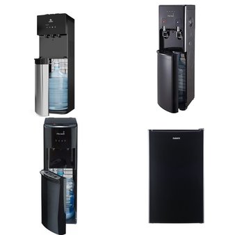 Pallet – 8 Pcs – Bar Refrigerators & Water Coolers, Freezers, Refrigerators – Customer Returns – Primo Water, HISENSE, Primo, Galanz