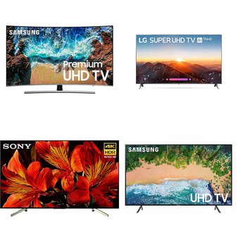 4 Pcs – LED/LCD TVs (58″ – 65″) – Refurbished (GRADE A) – Samsung, LG, Sony