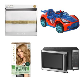 2 Pallets – 60 Pcs – Hair Care, Giftwrap & Supplies, Vehicles, Microwaves – Overstock – Clairol, Way to Celebrate, Mainstays, Hamilton Beach