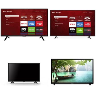 44 Pcs – TVs – Tested Not Working – TCL, Onn, Samsung, LG