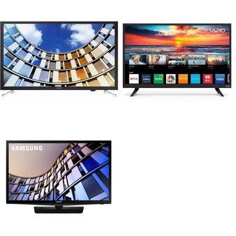 3 Pcs – LED/LCD TVs (28″ – 40″) – Refurbished (GRADE B, No Stand) – Samsung, VIZIO
