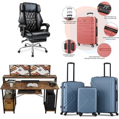 Pallet - 9 Pcs - Luggage, Office, Unsorted, Heaters - Customer Returns - Travelhouse, Dreo, Hoffree, Ironck
