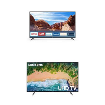2 Pcs – LED/LCD TVs (70″ – 75″) – Refurbished (GRADE A) – SEIKI, Samsung