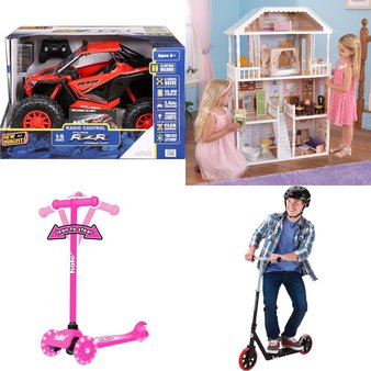 CLEARANCE! 1 Pallet – 19 Pcs – Not Powered, Vehicles, Trains & RC, Dolls – Customer Returns – Halo Rise Above, New Bright Industrial Co., Ltd., Huffy, Adventure Force