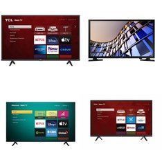 21 Pcs – LED/LCD TVs – Refurbished (GRADE A) – HISENSE, TCL, Samsung, RCA