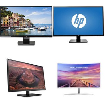 71 Pcs – Computer Monitors – Customer Returns – HP, Samsung, AOC