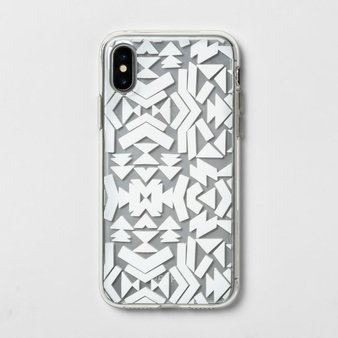 38 Pcs – Heyday Apple iPhone X Printed Case, White Geo – New – Retail Ready