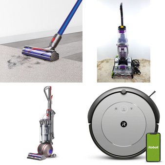 Pallet – 17 Pcs – Vacuums – Damaged / Missing Parts / Tested NOT WORKING – Dyson, Black Decker, Hoover, Shark