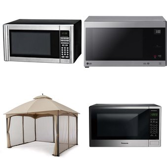 Pallet – 6 Pcs – Microwaves – Customer Returns – Hamilton Beach, Panasonic, HomeTrends, LG