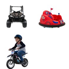 Pallet – 3 Pcs – Vehicles, Outdoor Sports – Customer Returns – Razor, Marvel, Realtree