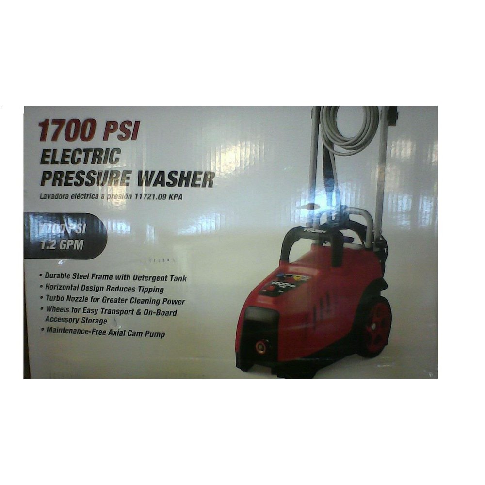 Hyper tough pressure washer 1700 psi discount