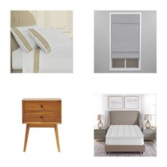 6 Pallets - 520 Pcs - Curtains & Window Coverings, Decor, Bedding Sets, Sheets, Pillowcases & Bed Skirts - Like New or New Customer Returns - JC Penney
