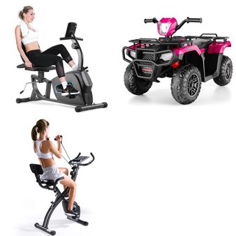 Pallet – 3 Pcs – Exercise & Fitness, Vehicles – Customer Returns – MaxKare, Funcid