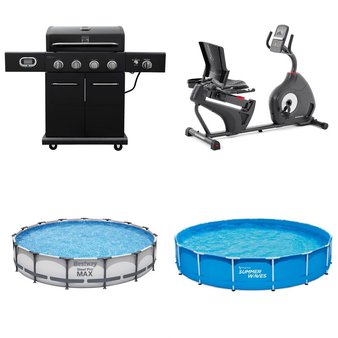 Flash Sale! 2 Pallets – 8 Pcs – Pools & Water Fun, Grills & Outdoor Cooking, Exercise & Fitness – Overstock – Kenmore, Bestway