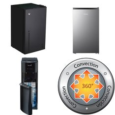 Pallet – 8 Pcs – Bar Refrigerators & Water Coolers, Heaters, Freezers, Refrigerators – Customer Returns – HISENSE, Dyna-Glo, Primo Water, Xbox