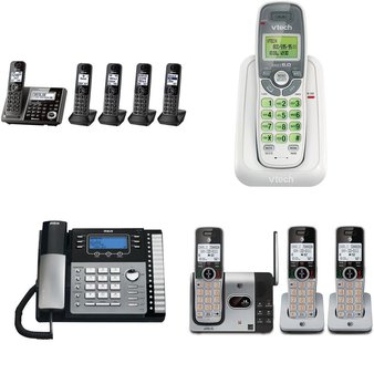 CLEARANCE! 106 Pcs – Home Phones – Tested Not Working – VTECH, Panasonic, AT & T, RCA